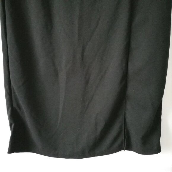 Shein Womens Black Side Slit Zipper Straight Pencil Skirt Plus Size 3XL - Picture 3 of 7